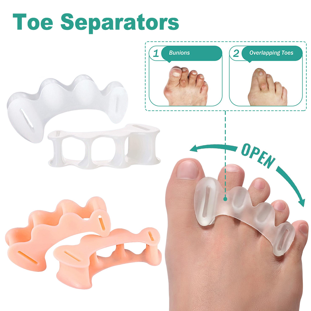 Toe Separator Silicon - 1 пара гелевых жестких силиконовых разделителей