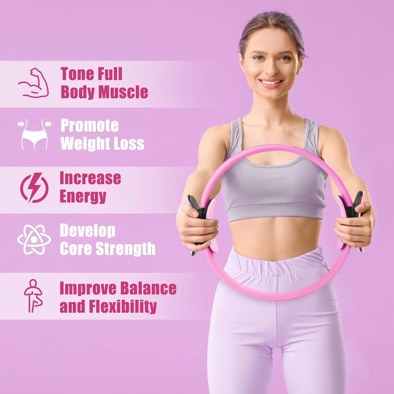 Кольцо для пилатеса, домашний  – обзор и цена Pilates Yoga Resistance Ring