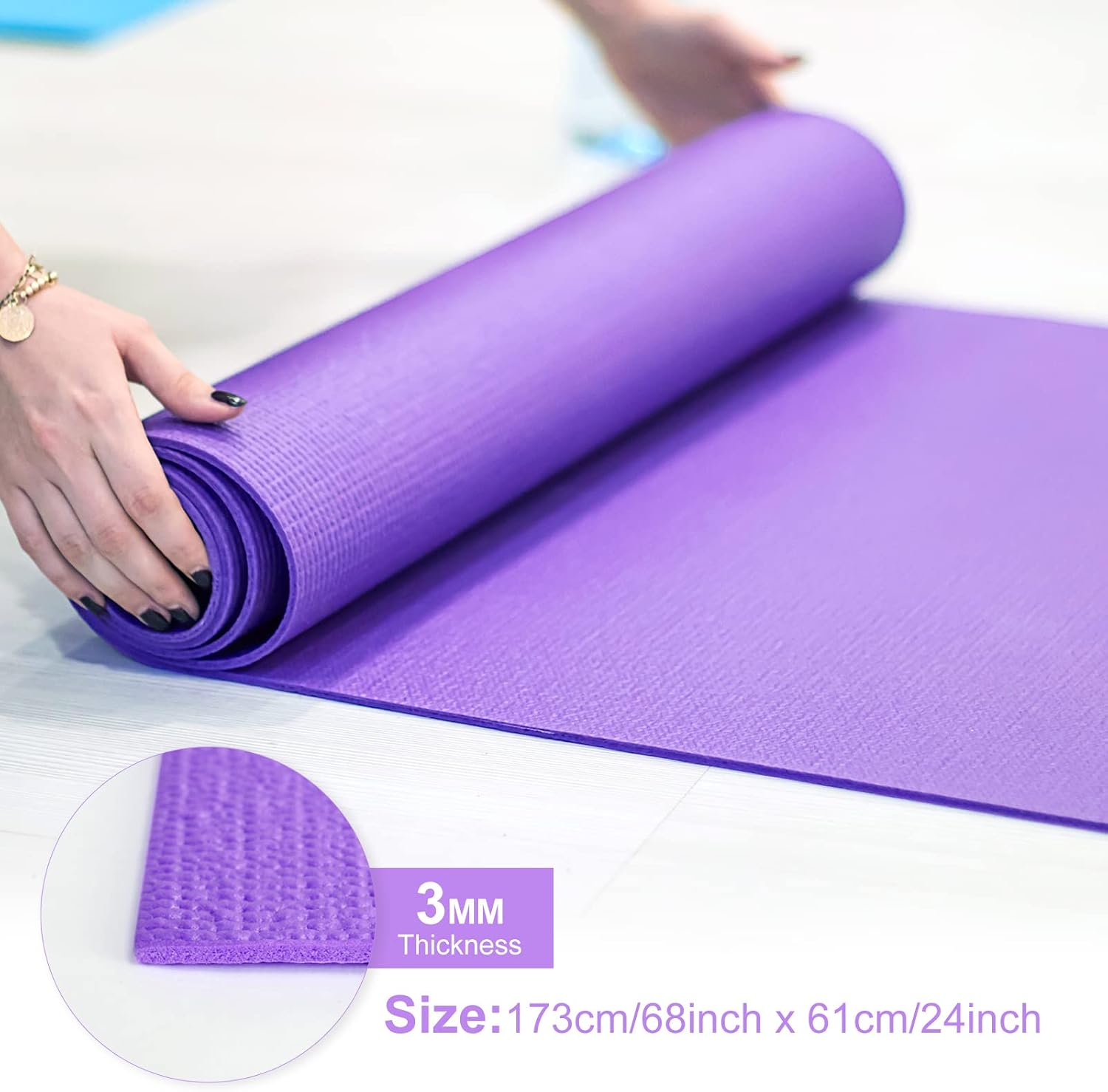 Тонкие коврики для йоги толщин – обзор и цена Pilates Yoga Class